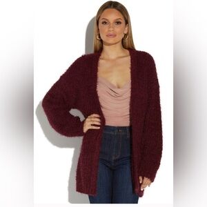 NWOT Love Tree Eyelash Cardigan